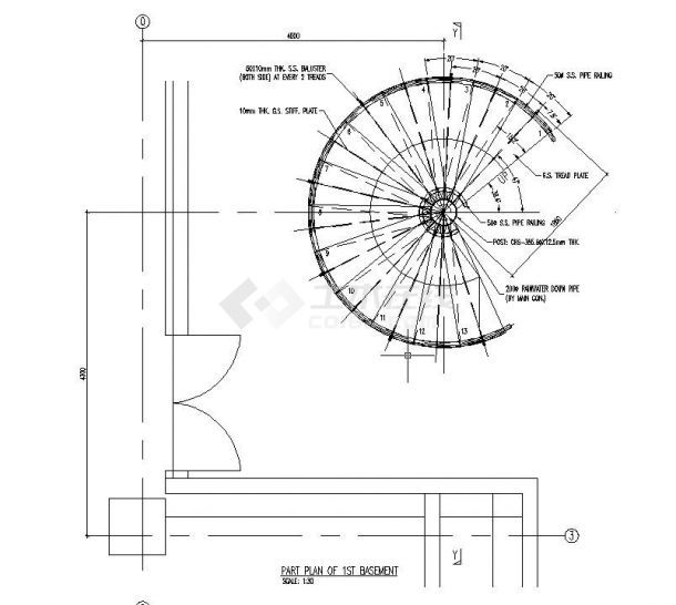 螺旋樓梯施工圖